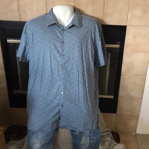 Perry Ellis Stretch Short Sleeve Button Down Shirt